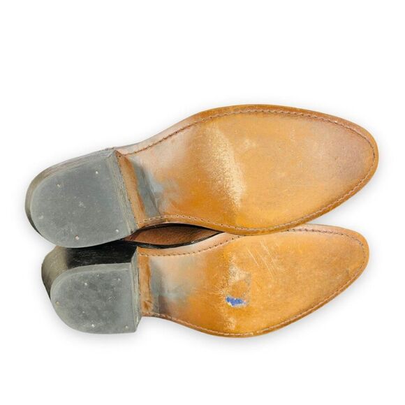 Durango Mid Calf Pull-on Western Cowboy Boots Brown Leather RD4104 Women's 6M - Picture 7 of 11